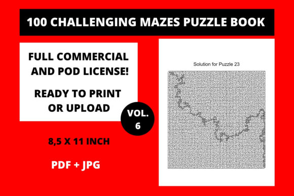 100 Challenging Mazes Puzzle Book Vol6: A Strategic Asset for KDP Publishers and Content Creators