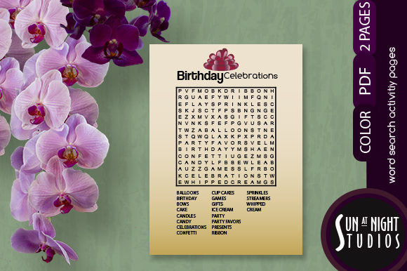 Birthday Word Search Activity: A Versatile Celebration Tool
