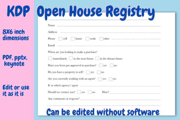 Evaluating the Open House Registry for KDP Template