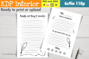 Gratitude Journal with a Feather Clipart: A KDP Interior Ready for Publication