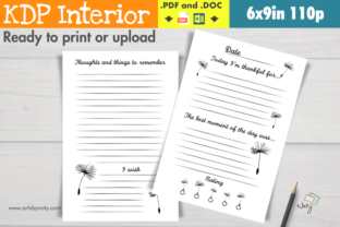 Gratitude Journal with Dandelion Seeds: A KDP Interior for Mindful Publishing