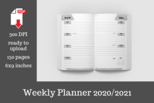 KDP 12 Month Weekly Planner 2020 2021: Streamlining Low-Content Publishing Workflows