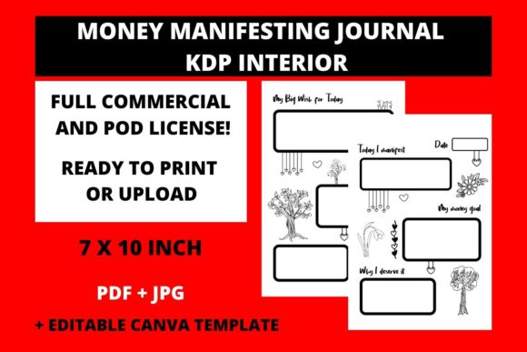 Money Manifesting Journal KDP Interior Design Guide